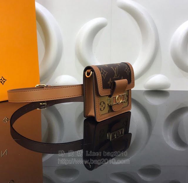 LV女包 M68621 路易威登DauphineBB腰包 LV斜挎鏈條包 LV女腰包  ydh3074